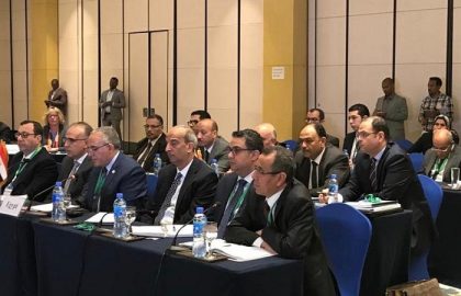د/ عبد العاطى يلقى الكلمة الافتتاحية فى الاجتماع الوزارى بأديس أبابا