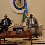 السيد الرئيس/ سلفا كير رئيس جمهورية جنوب السودان يستقبل د.عبد العاطي