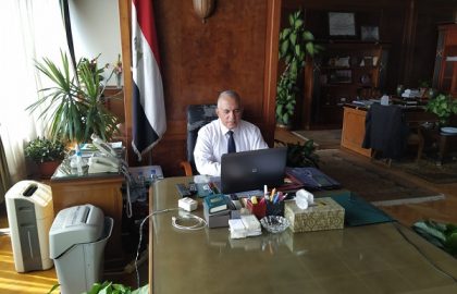 الاجتماع الدوري للقيادات بوزارة الموارد المائية والرى