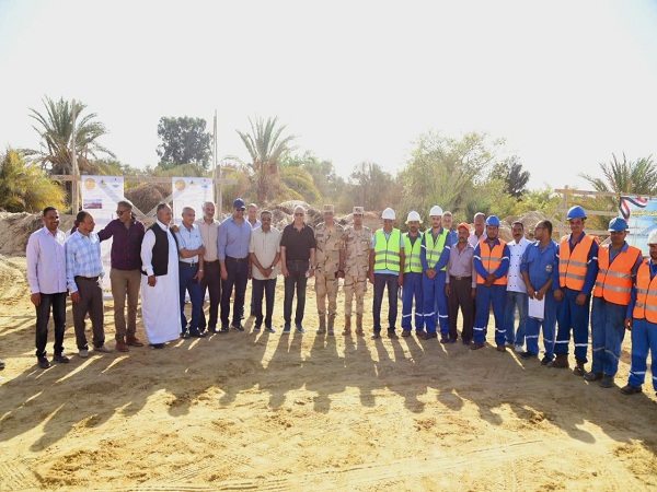  في ثانى أيام زيارته لواحة سيوة  الأستاذ الدكتور سويلم يتفقد أعمال التطوير الجارية بالواحة